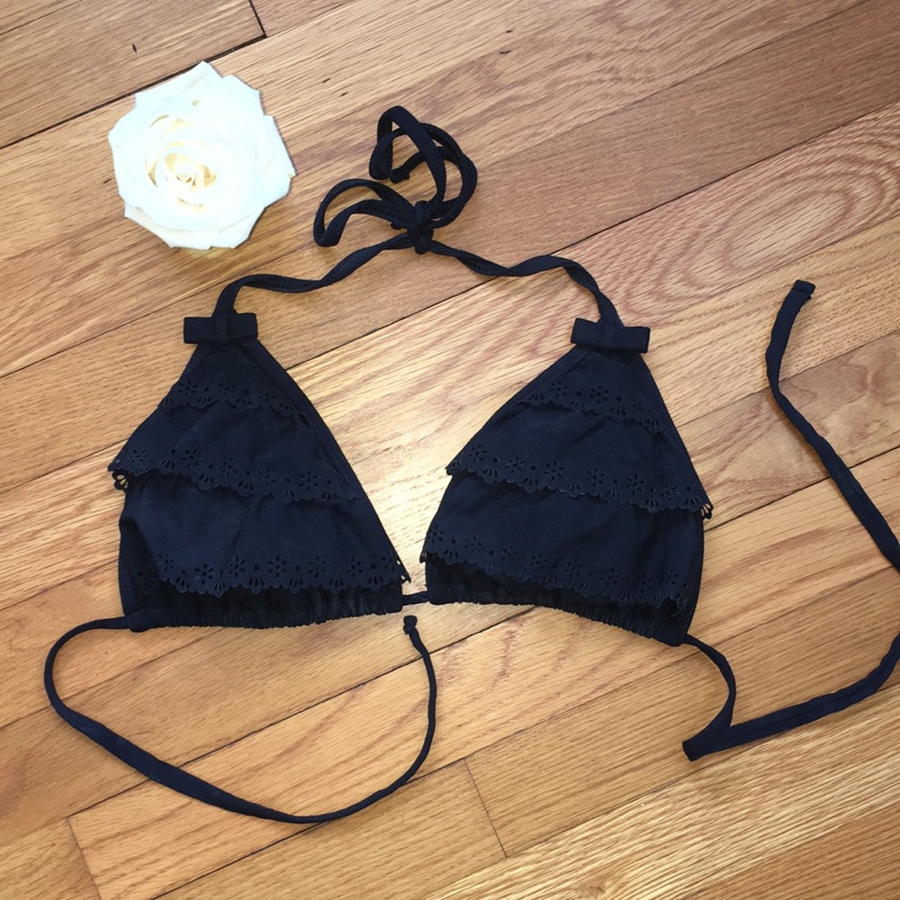 Bleu by Rod Beattie Black String Bikini Top 👙